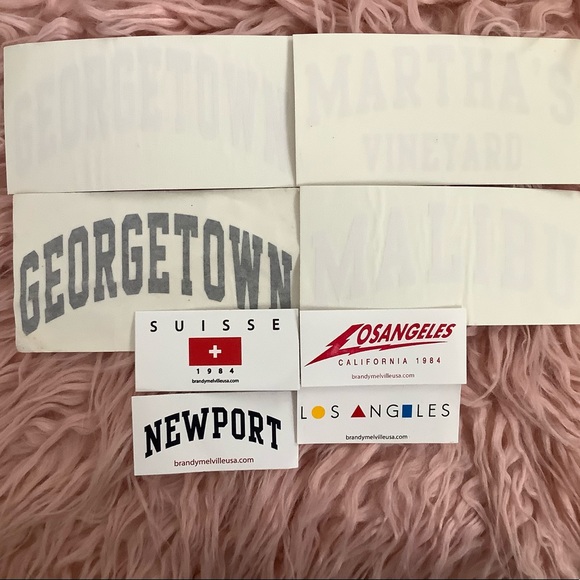 25 PC RANDOM RARE BRANDY MELVILLE STICKERS ☆ - Picture 2 of 6